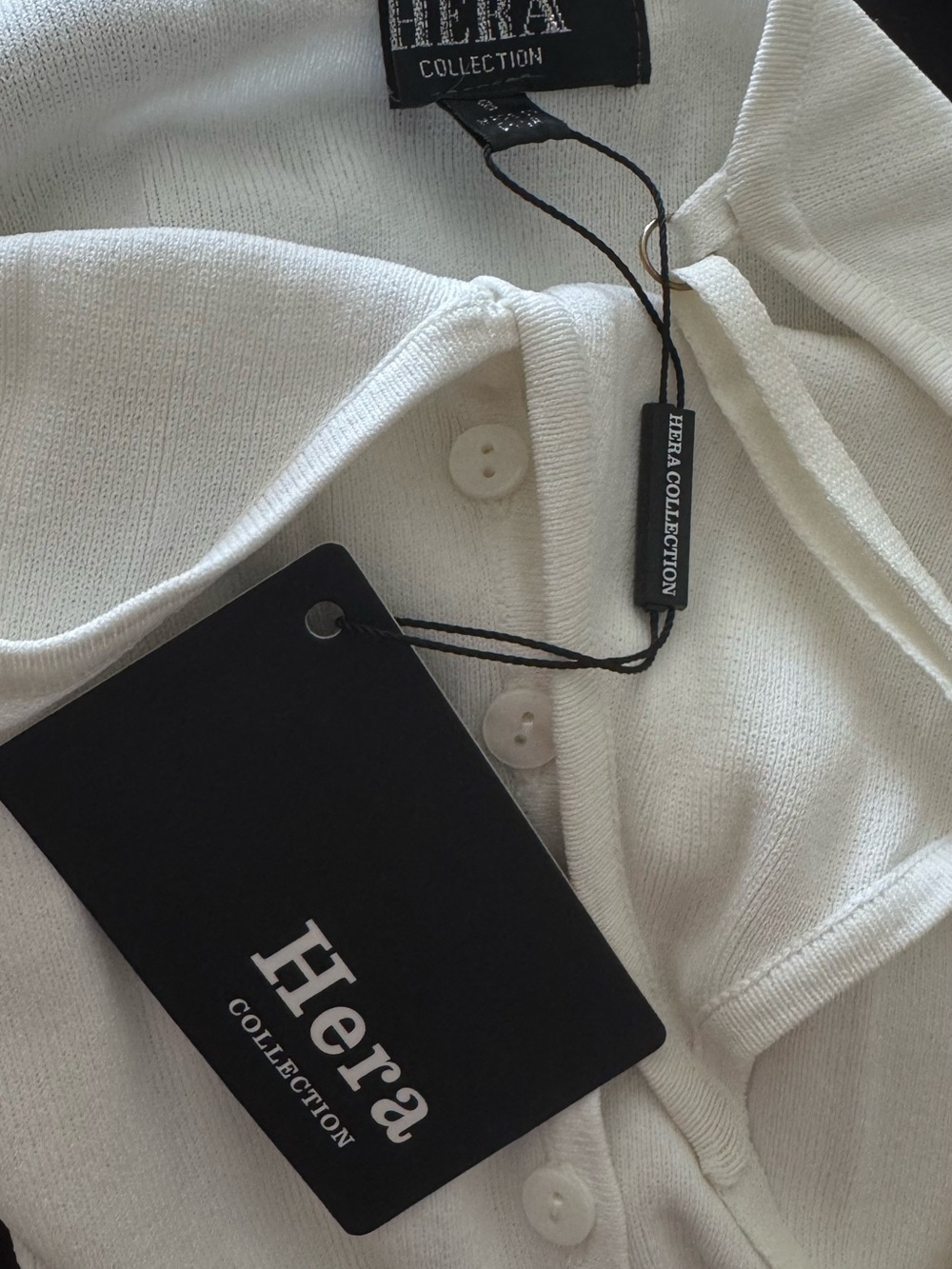 Hera Collection White Button-Front Slip Gown - Picture 2 of 2